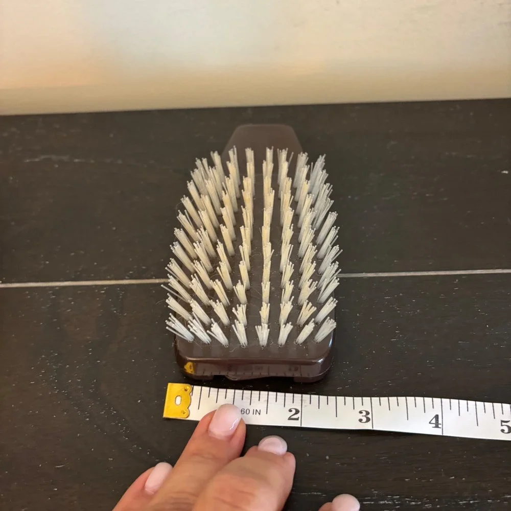Vintage Avon Hair Brush and Comb Valet Set | Brown Lion Crest‎ | Palm Brush